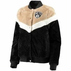 Women's G-III 4Her By Carl Banks Black/Cream Brooklyn Nets Riot Squad Sherpa Full-Snap Jacket 2 Women's G-III 4Her By Carl Banks Black/Cream Brooklyn Nets Riot Squad Sherpa Full-Snap Jacket -G-III Sales Store unnamed file 1993