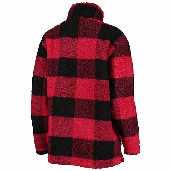 Women's G-III 4Her by Carl Banks Red Tampa Bay Buccaneers Sherpa Plaid Quarter-Zip Jacket Women's G-III 4Her By Carl Banks Red Tampa Bay Buccaneers Sherpa Plaid Quarter-Zip Jacket -G-III Sales Store unnamed file 2040