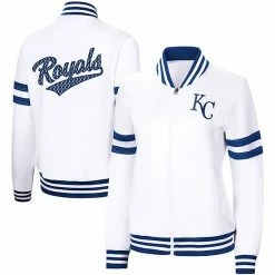 Women's G-III 4Her By Carl Banks White Kansas City Royals Pre-Game Full-Zip Track Jacket