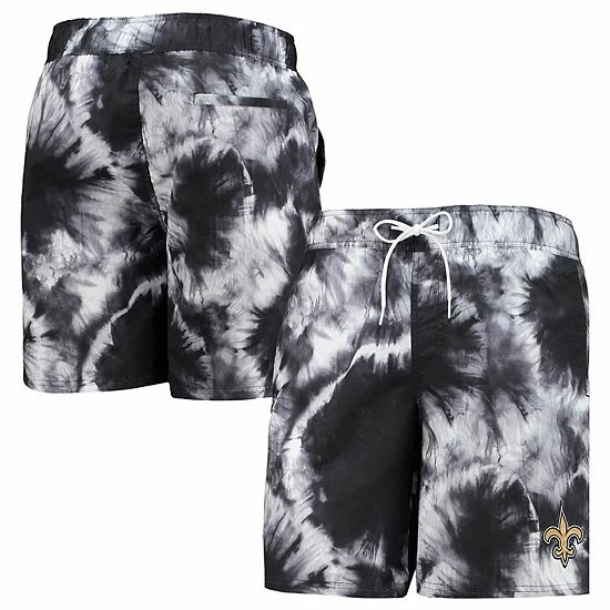 Men's G-III Sports by Carl Banks Black New Orleans Saints Splash Volley Swim Shorts Men's G-III Sports By Carl Banks Black New Orleans Saints Splash Volley Swim Shorts -G-III Sales Store unnamed file 2071