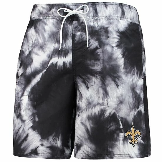 Men's G-III Sports by Carl Banks Black New Orleans Saints Splash Volley Swim Shorts Men's G-III Sports By Carl Banks Black New Orleans Saints Splash Volley Swim Shorts -G-III Sales Store unnamed file 2072