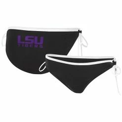 Women's G-III 4Her By Carl Banks Black LSU Tigers Perfect Match Bikini Bottom