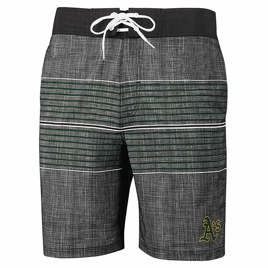 Men's G-III Sports by Carl Banks Charcoal Oakland Athletics Horizon Volley Swim Trunks Men's G-III Sports By Carl Banks Charcoal Oakland Athletics Horizon Volley Swim Trunks -G-III Sales Store unnamed file 2088