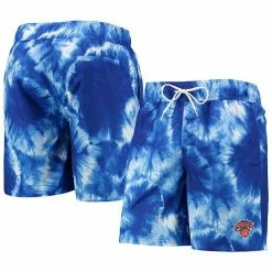 Men's G-III Sports By Carl Banks Blue New York Knicks Splash Volley Swim Shorts