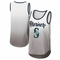 Women's G-III 4Her By Carl Banks White Seattle Mariners Logo Opening Day Tank Top