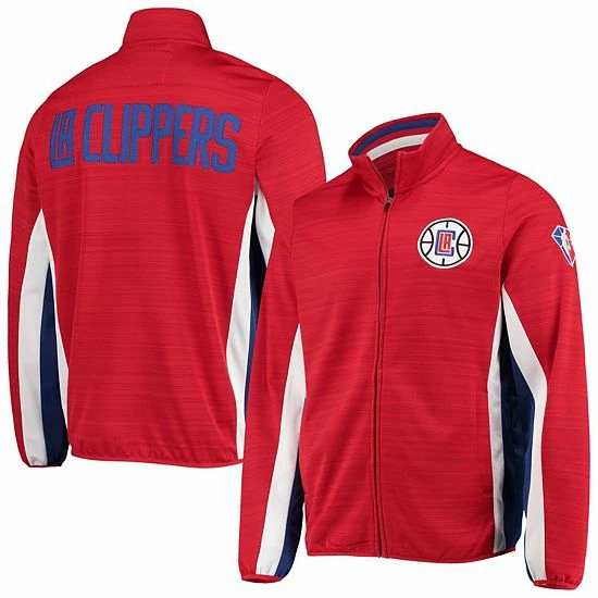 Men's G-III Sports by Carl Banks Red LA Clippers 75th Anniversary Power Forward Space-Dye Full-Zip Track Jacket Men's G-III Sports By Carl Banks Red LA Clippers 75th Anniversary Power Forward Space-Dye Full-Zip Track Jacket -G-III Sales Store unnamed file 2130