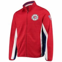Men's G-III Sports By Carl Banks Red LA Clippers 75th Anniversary Power Forward Space-Dye Full-Zip Track Jacket 2 Men's G-III Sports By Carl Banks Red LA Clippers 75th Anniversary Power Forward Space-Dye Full-Zip Track Jacket -G-III Sales Store unnamed file 2131