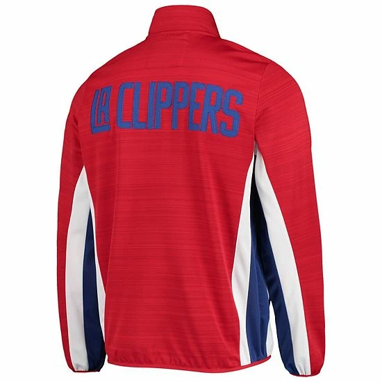 Men's G-III Sports by Carl Banks Red LA Clippers 75th Anniversary Power Forward Space-Dye Full-Zip Track Jacket Men's G-III Sports By Carl Banks Red LA Clippers 75th Anniversary Power Forward Space-Dye Full-Zip Track Jacket -G-III Sales Store unnamed file 2132