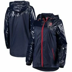 Women's G-III 4Her By Carl Banks Navy Boston Red Sox Double Coverage Full-Zip Hoodie Jacket