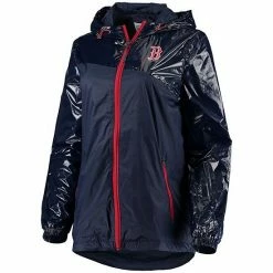 Women's G-III 4Her By Carl Banks Navy Boston Red Sox Double Coverage Full-Zip Hoodie Jacket -G-III Sales Store unnamed file 2135