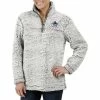 Women's G-III 4Her By Carl Banks Gray Vancouver Canucks Sherpa Quarter-Zip Jacket