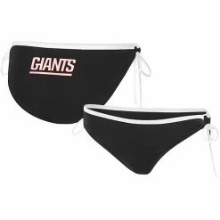 Women's G-III 4Her By Carl Banks Black New York Giants Perfect Match Bikini Bottom