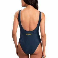 Women's G-III 4Her By Carl Banks Navy Milwaukee Brewers Making Waves One-Piece Swimsuit 2 Women's G-III 4Her By Carl Banks Navy Milwaukee Brewers Making Waves One-Piece Swimsuit -G-III Sales Store unnamed file 2155