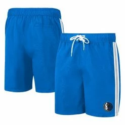 Men's G-III Sports By Carl Banks Blue Dallas Mavericks Sand Beach Volley Swim Shorts