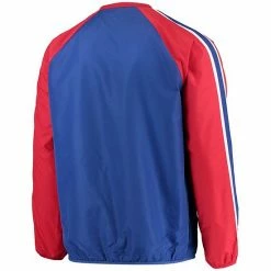 Men's G-III Sports By Carl Banks Royal/Red Chicago Cubs Kickoff Raglan V-Neck Pullover Jacket -G-III Sales Store unnamed file 2193