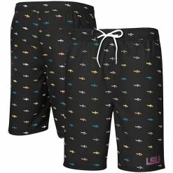 Men's G-III Sports By Carl Banks Black LSU Tigers Anchor Swim Trunks