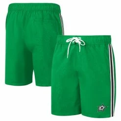 Men's G-III Sports By Carl Banks Kelly Green Dallas Stars Sand Beach Swim Shorts