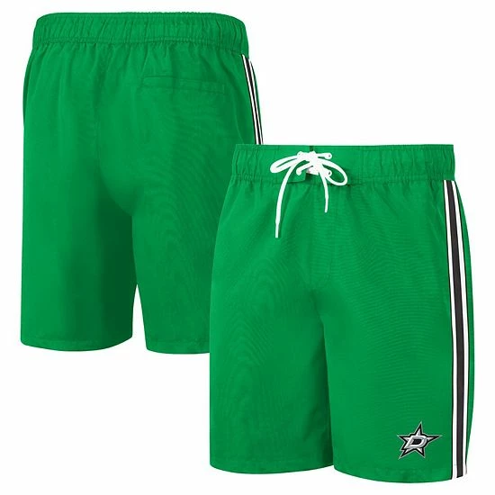 Men's G-III Sports by Carl Banks Kelly Green Dallas Stars Sand Beach Swim Shorts Men's G-III Sports By Carl Banks Kelly Green Dallas Stars Sand Beach Swim Shorts -G-III Sales Store unnamed file 2218