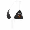 Women's G-III 4Her By Carl Banks Black Texas Longhorns Perfect Match Bikini Top