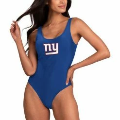 Women's G-III 4Her By Carl Banks Royal New York Giants Making Waves One-Piece Swimsuit