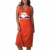 Women's G-III 4Her By Carl Banks Orange Clemson Tigers Opening Day Maxi Dress