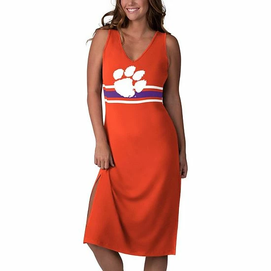 Women's G-III 4Her by Carl Banks Orange Clemson Tigers Opening Day Maxi Dress Women's G-III 4Her By Carl Banks Orange Clemson Tigers Opening Day Maxi Dress -G-III Sales Store unnamed file 2260