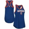 Women's G-III Sports By Carl Banks Royal New York Islanders Showdown Slub Racerback Tank Top