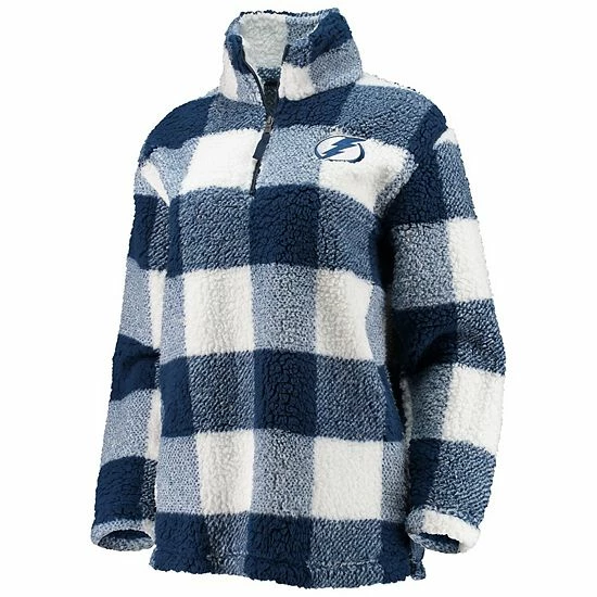 Women's G-III 4Her by Carl Banks Blue/White Tampa Bay Lightning Plaid Sherpa Quarter-Zip Jacket Women's G-III 4Her By Carl Banks Blue/White Tampa Bay Lightning Plaid Sherpa Quarter-Zip Jacket -G-III Sales Store unnamed file 2278