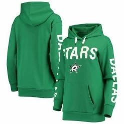 Women's G-III 4Her By Carl Banks Kelly Green Dallas Stars Extra Inning Pullover Hoodie