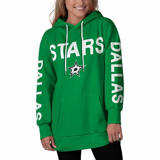Women's G-III 4Her by Carl Banks Kelly Green Dallas Stars Extra Inning Pullover Hoodie Women's G-III 4Her By Carl Banks Kelly Green Dallas Stars Extra Inning Pullover Hoodie -G-III Sales Store unnamed file 2285