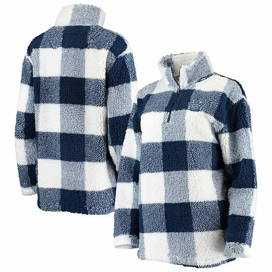 Women's G-III 4Her by Carl Banks Blue/White Toronto Maple Leafs Plaid Sherpa Quarter-Zip Jacket Women's G-III 4Her By Carl Banks Blue/White Toronto Maple Leafs Plaid Sherpa Quarter-Zip Jacket -G-III Sales Store unnamed file 2301