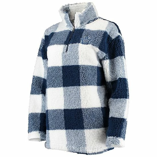 Women's G-III 4Her by Carl Banks Blue/White Toronto Maple Leafs Plaid Sherpa Quarter-Zip Jacket Women's G-III 4Her By Carl Banks Blue/White Toronto Maple Leafs Plaid Sherpa Quarter-Zip Jacket -G-III Sales Store unnamed file 2302