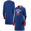 Women's G-III 4Her By Carl Banks Royal Chicago Cubs Hurry Up Offense Long Sleeve Dress
