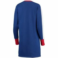 Women's G-III 4Her By Carl Banks Royal Chicago Cubs Hurry Up Offense Long Sleeve Dress -G-III Sales Store unnamed file 2313