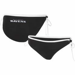 Women's G-III 4Her By Carl Banks Black Baltimore Ravens Perfect Match Bikini Bottom