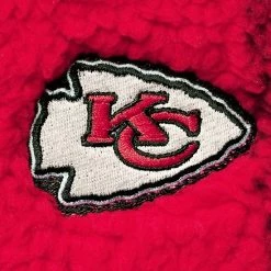 Women's G-III 4Her By Carl Banks Red Kansas City Chiefs Sherpa Plaid Quarter-Zip Jacket -G-III Sales Store unnamed file 2363