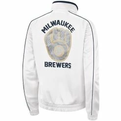 Women's G-III 4Her By Carl Banks White Milwaukee Brewers Gamer Full-Zip Track Jacket 5 Women's G-III 4Her By Carl Banks White Milwaukee Brewers Gamer Full-Zip Track Jacket -G-III Sales Store unnamed file 2370
