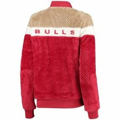 Women's G-III 4Her By Carl Banks Red/Cream Chicago Bulls Riot Squad Sherpa Full-Snap Jacket -G-III Sales Store unnamed file 2400