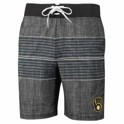 Men's G-III Sports By Carl Banks Charcoal Milwaukee Brewers Horizon Volley Swim Trunks 2 Men's G-III Sports By Carl Banks Charcoal Milwaukee Brewers Horizon Volley Swim Trunks -G-III Sales Store unnamed file 2427