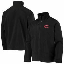 Men's G-III Sports By Carl Banks Black Cincinnati Reds Strong Side Full-Zip Jacket
