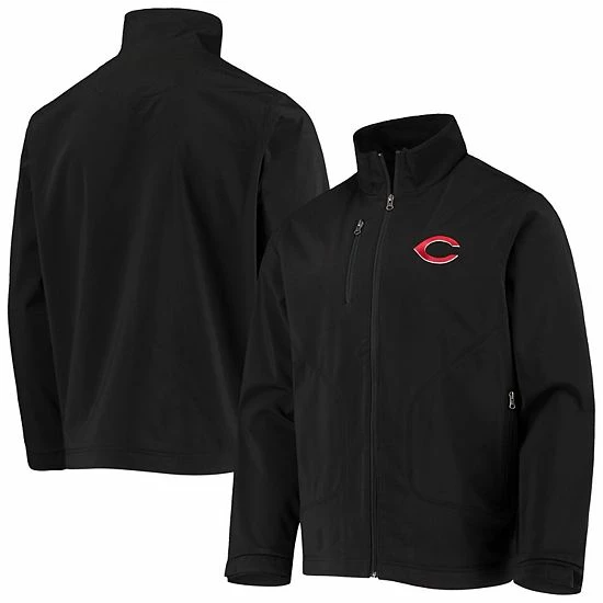 Men's G-III Sports By Carl Banks Black Cincinnati Reds Strong Side Full-Zip Jacket 1 Men's G-III Sports By Carl Banks Black Cincinnati Reds Strong Side Full-Zip Jacket