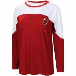 Women's G-III 4Her By Carl Banks Red New Jersey Devils Pop Fly Long Sleeve T-Shirt -G-III Sales Store unnamed file 2475