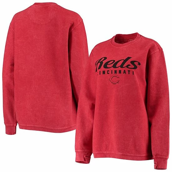 Women's G-III 4Her by Carl Banks Red Cincinnati Reds Comfy Cord Pullover Sweatshirt Women's G-III 4Her By Carl Banks Red Cincinnati Reds Comfy Cord Pullover Sweatshirt -G-III Sales Store unnamed file 2479
