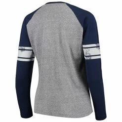 Women's G-III 4Her By Carl Banks Gray/Navy Minnesota Twins Franchise Tri-Blend Raglan Long Sleeve T-Shirt 2 Women's G-III 4Her By Carl Banks Gray/Navy Minnesota Twins Franchise Tri-Blend Raglan Long Sleeve T-Shirt -G-III Sales Store unnamed file 2485