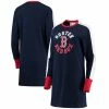 Women's G-III 4Her By Carl Banks Navy Boston Red Sox Hurry Up Offense Long Sleeve Dress
