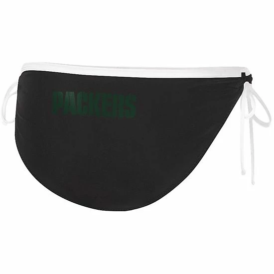 Women's G-III 4Her by Carl Banks Black Green Bay Packers Perfect Match Bikini Bottom Women's G-III 4Her By Carl Banks Black Green Bay Packers Perfect Match Bikini Bottom -G-III Sales Store unnamed file 2525
