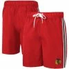 Men's G-III Sports By Carl Banks Red/Black Chicago Blackhawks Sand Beach Swim Shorts