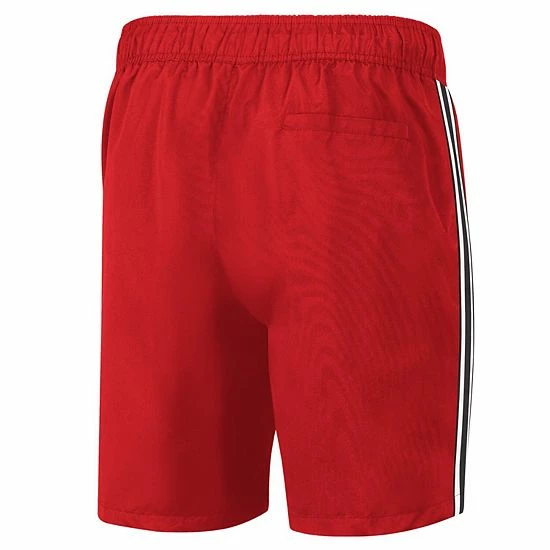 Men's G-III Sports by Carl Banks Red/Black Chicago Blackhawks Sand Beach Swim Shorts Men's G-III Sports By Carl Banks Red/Black Chicago Blackhawks Sand Beach Swim Shorts -G-III Sales Store unnamed file 2532