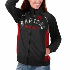 Women's G-III 4Her By Carl Banks Black/Red Toronto Raptors Backfield Raglan Full-Zip Track Jacket 4 Women's G-III 4Her By Carl Banks Black/Red Toronto Raptors Backfield Raglan Full-Zip Track Jacket -G-III Sales Store unnamed file 254
