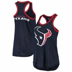 Women's G-III 4Her By Carl Banks Navy Houston Texans Tater Tank Top